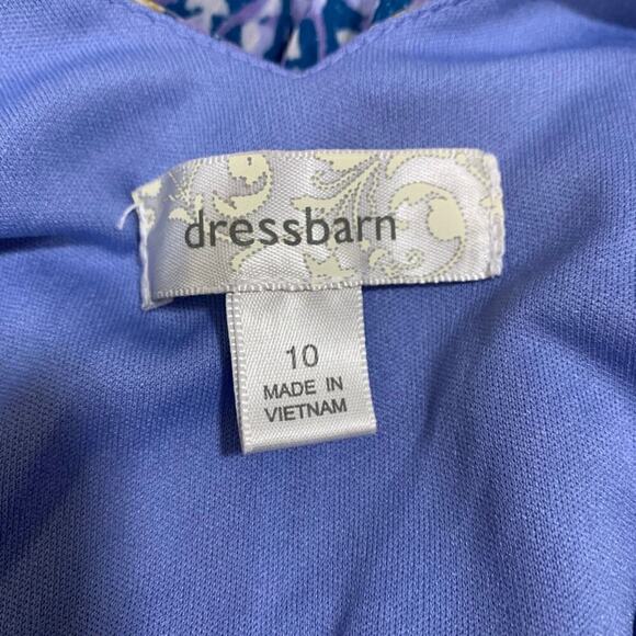 Dressbarn Women's Size 10 Dress Multicolor Mandala Pattern V Neck Sleeveless - Picture 4 of 6